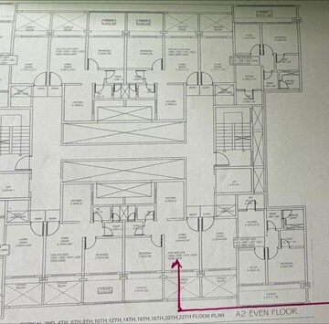 Floor Plan in 1 BHK Apartment at Ganga Legend, Bavdhan – for Sale