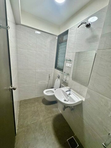 Bathroom in 1 BHK Apartment at Chandak 34 Park Estate, Goregaon West – for Rent