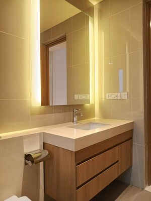 Bathroom in 4 BHK Apartment at Embassy Lake Terrace, Hebbal – for Rent