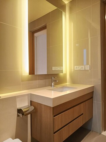 Bathroom in 4 BHK Apartment at Embassy Lake Terrace, Hebbal – for Rent