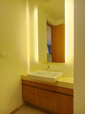Bathroom in 4 BHK Apartment at Embassy Lake Terrace, Hebbal – for Rent