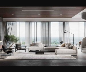 Living Room in 5 BHK Apartment at Andheri West – for Sale