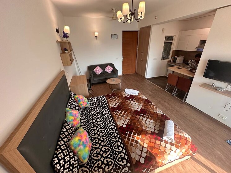 Bedroom, nimbus-the-golden-palm 1 RK 550 Sq.Ft. Apartment In Sector 168 Noida 9773375