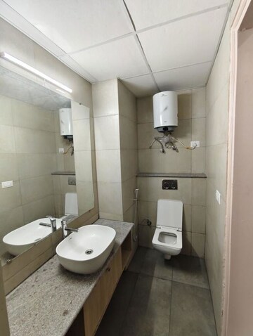 Bathroom in Studio Apartment at Gaur Runway Suites, Gaur Yamuna City – for Rent