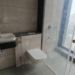 Bathroom in 5 BHK Apartment at Rustomjee Crown, Gokhale Road – for Rent