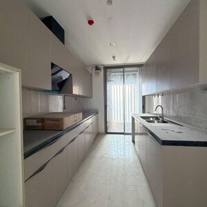 Building Lobby in 4 BHK Apartment at Rustomjee Crown Phase 2, Gokhale Road – for Rent