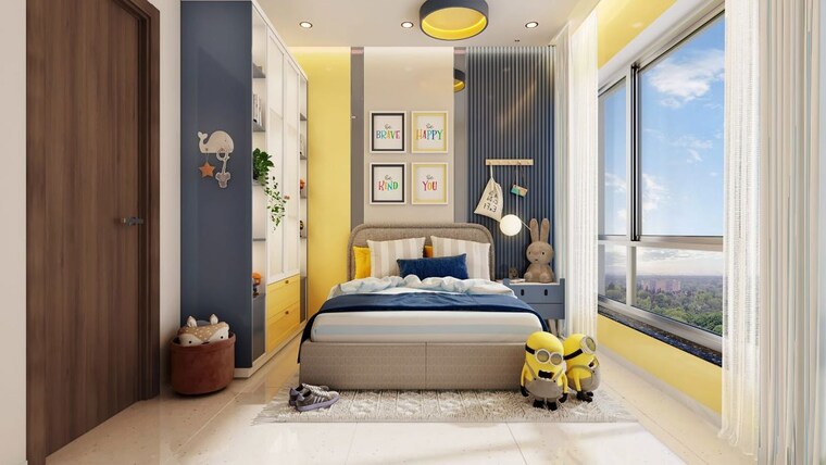 Master Bedroom, kumar-parth-towers 2 Bedroom 796 Sq.Ft. Apartment In Baner Pune 9773596