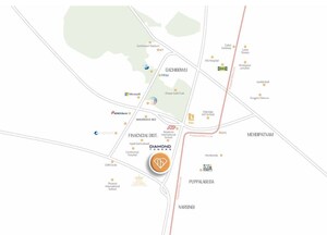  Office Space – Map Location View at SAS Diamond Towers, Financial District - for Sale