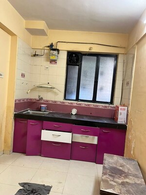 Kitchen in 1 BHK Apartment at Prakruti Park, Brahmand – for Rent