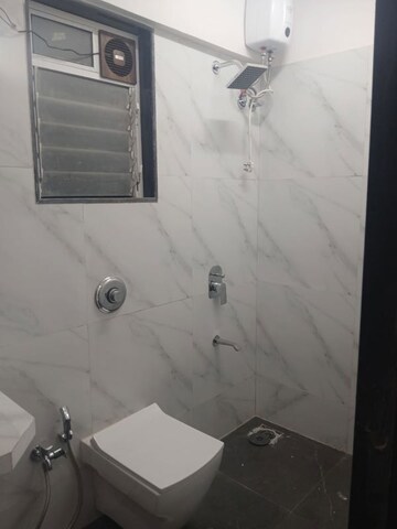 Bathroom in 3 BHK Apartment at Shreeji Atlantis, Malad West – for Rent