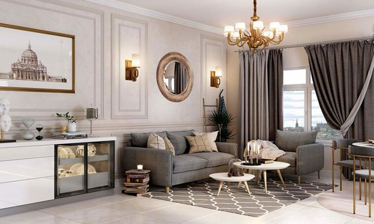 Living Room, ashiana-aaroham 3 Bedroom 1569 Sq.Ft. Apartment In Sector 80 Gurgaon 9774188