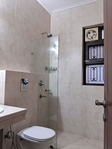 Bathroom in 3 BHK Builder Floor at Hemkunt Colony – for Rent