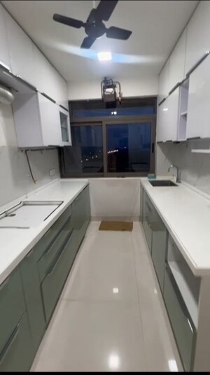 Kitchen in 3 BHK Apartment at Piramal Sunteck Signia Waterfront, Airoli Sector 14 – for Rent