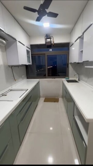 Kitchen in 3 BHK Apartment at Piramal Sunteck Signia Waterfront, Airoli Sector 14 – for Rent