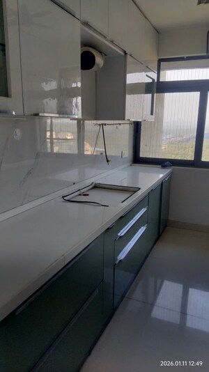Kitchen in 3 BHK Apartment at Piramal Sunteck Signia Waterfront, Airoli Sector 14 – for Rent