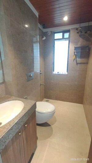 Bathroom in 3 BHK Apartment at Piramal Sunteck Signia Waterfront, Airoli Sector 14 – for Rent