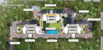 Master Plan in 3 BHK Apartment at Kumar Parth Towers, Baner – for Sale