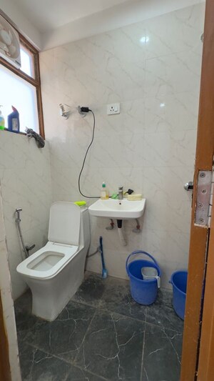 Bathroom in 1 BHK Builder Floor at Chattarpur – for Rent