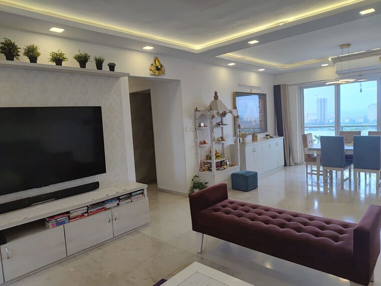 Living Room, dosti-majesta 4 Bedroom 1710 Sq.Ft. Apartment In Ghodbunder Road Thane 9774431