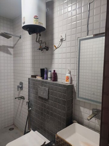 Bathroom in 3 BHK Apartment at Lord Mahavira Apartment, Sector 29 – for Rent
