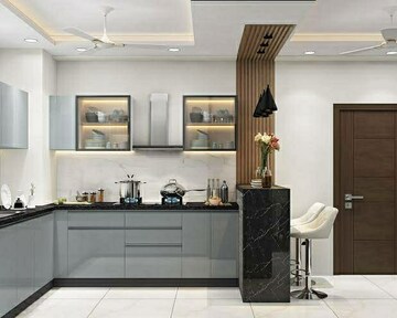 Kitchen in 3 BHK Builder Floor at Sector 49 – for Sale