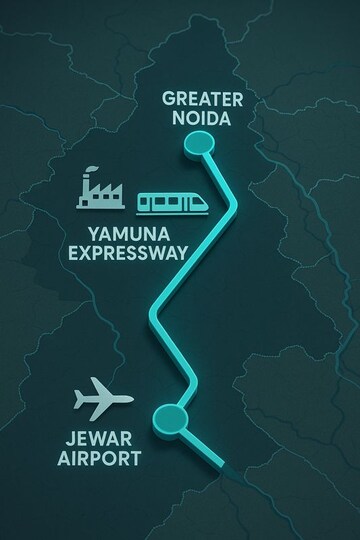  Plot – Map Location View at ATS Province D Olympia, Sector 22d Yamuna Expressway - for Sale