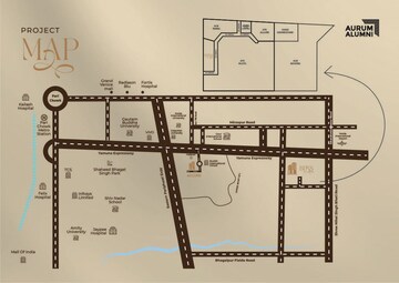 Floor Plan in 3 BHK Apartment at Aurum Alumni Bliss, Sector 22d Yamuna Expressway – for Sale
