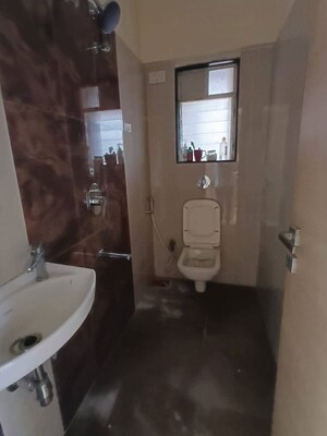 Bathroom in 1 BHK Apartment at DGS Sheetal Tapovan, Malad East – for Rent