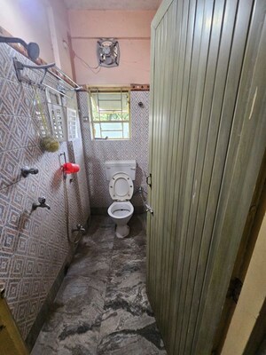 Bathroom in 3 BHK Apartment at Garia – for Sale