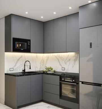 Kitchen in 3.5 BHK Builder Floor at Ultima 107, Sector 104 – for Sale