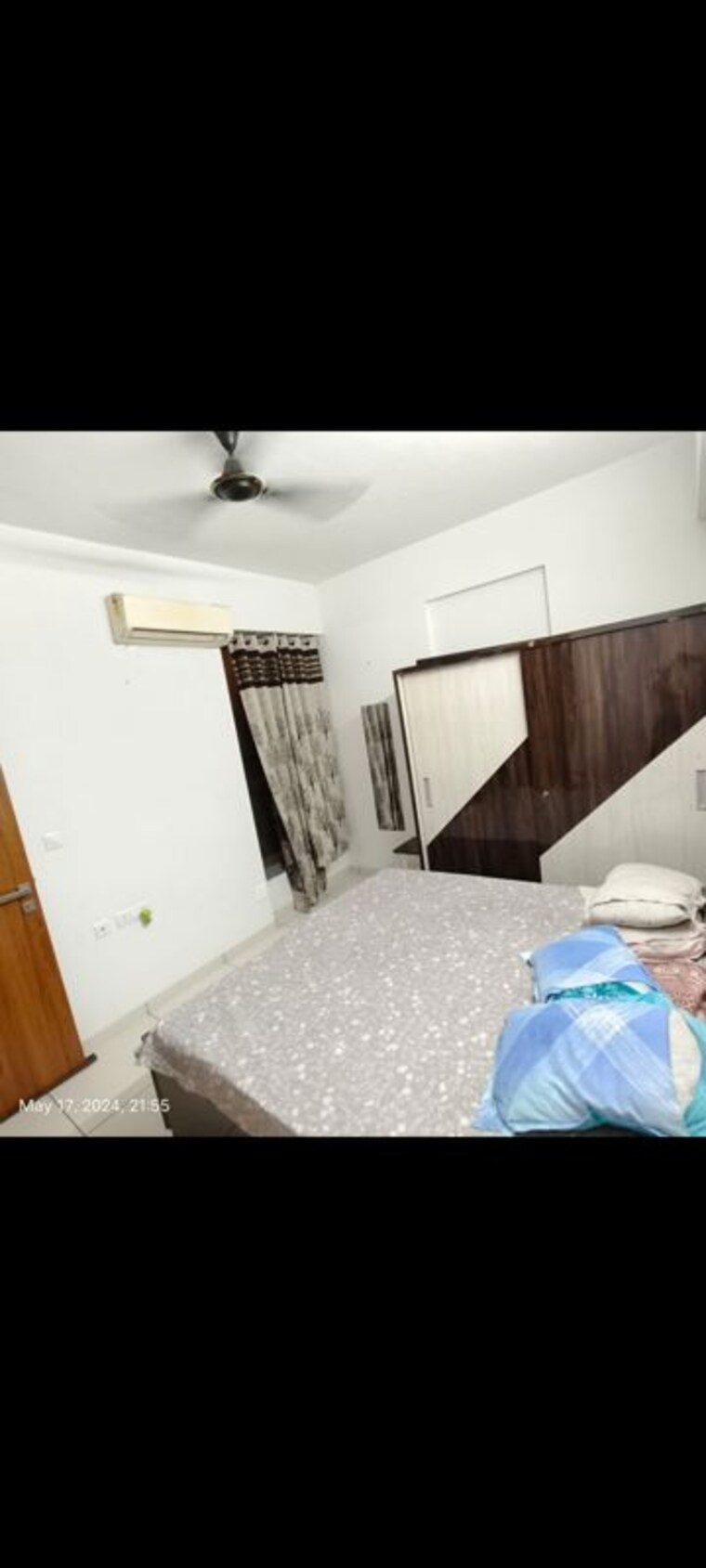 Bedroom, goyal-orchid-blues 3 Bedroom 1500 Sq.Ft. Apartment In Shela Ahmedabad 9775050