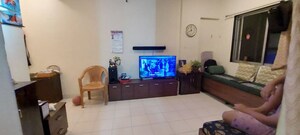 Living Room in 1 RK Apartment at Vijay Apartment 3 CHS, Ghodbunder Road – for Sale