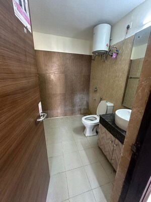 Bathroom in 3 BHK Apartment at Ansal Heights Gurgaon, Sector 92 – for Rent