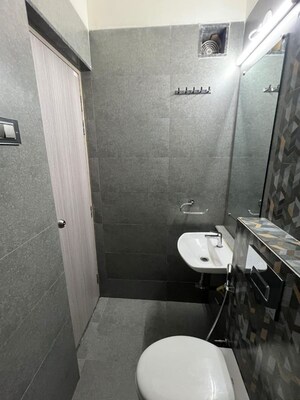 Bathroom in 1 BHK Apartment at Ajmera Greenfinity, Wadala East – for Rent