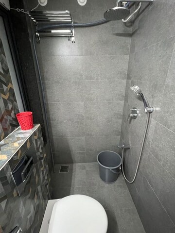 Bathroom in 1 BHK Apartment at Ajmera Greenfinity, Wadala East – for Rent