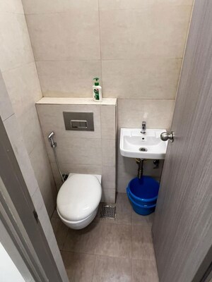 Bathroom in 1 BHK Apartment at Ajmera Greenfinity, Wadala East – for Rent