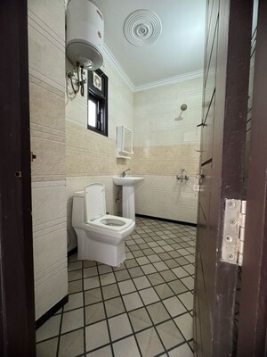 Bathroom in 1 BHK Builder Floor at Chattarpur – for Rent