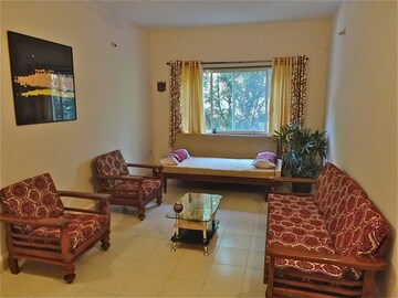 Living Room in 1 BHK Apartment at Ahura Shahinshah, Koregaon Park – for Rent