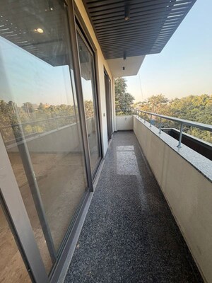 Balcony in 3 BHK Builder Floor at Sector 15 – for Rent