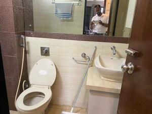 Bathroom in 2 BHK Apartment at LnT Veridian, Powai – for Rent