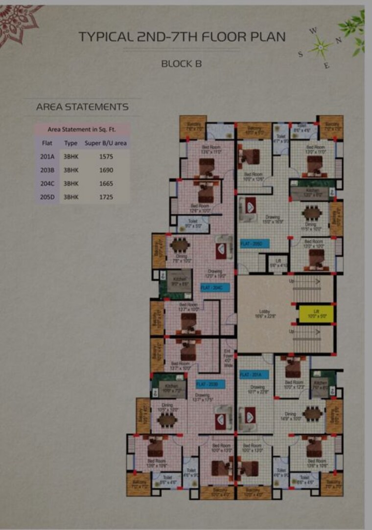 Master Plan, morabadi 3 Bedroom 1665 Sq.Ft. Apartment In Morabadi Ranchi 9777697