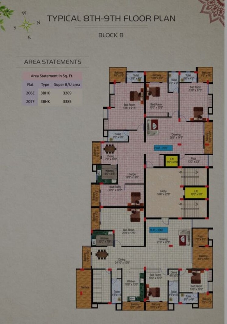 Master Plan, morabadi 3 Bedroom 1665 Sq.Ft. Apartment In Morabadi Ranchi 9777697
