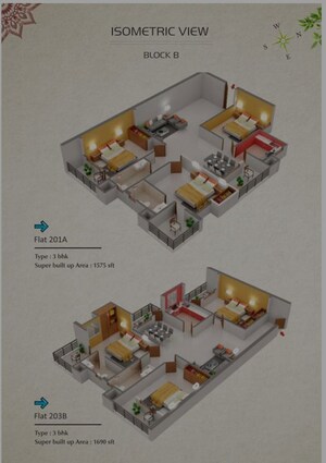 Master Plan in 3 BHK Apartment at Morabadi – for Sale