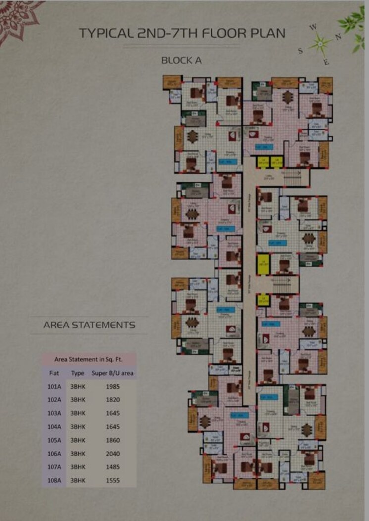 Master Plan, morabadi 3 Bedroom 1665 Sq.Ft. Apartment In Morabadi Ranchi 9777697