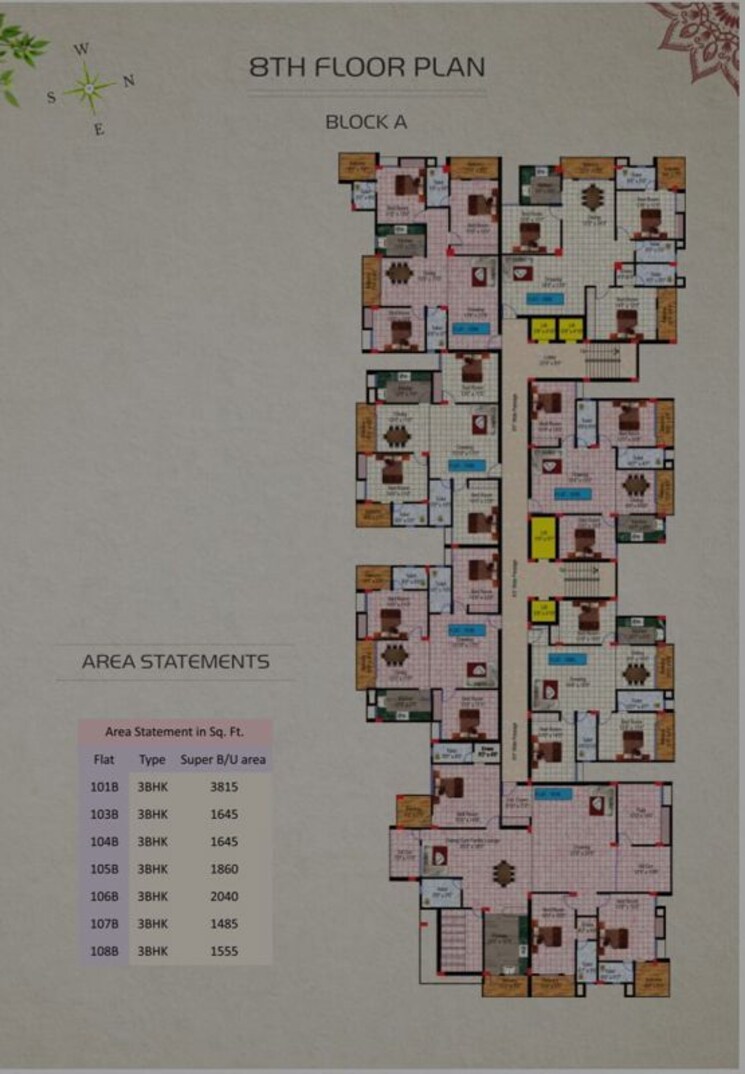 Master Plan, morabadi 3 Bedroom 1665 Sq.Ft. Apartment In Morabadi Ranchi 9777697