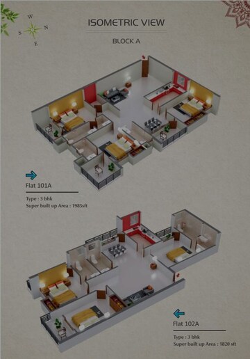 Master Plan in 3 BHK Apartment at Morabadi – for Sale