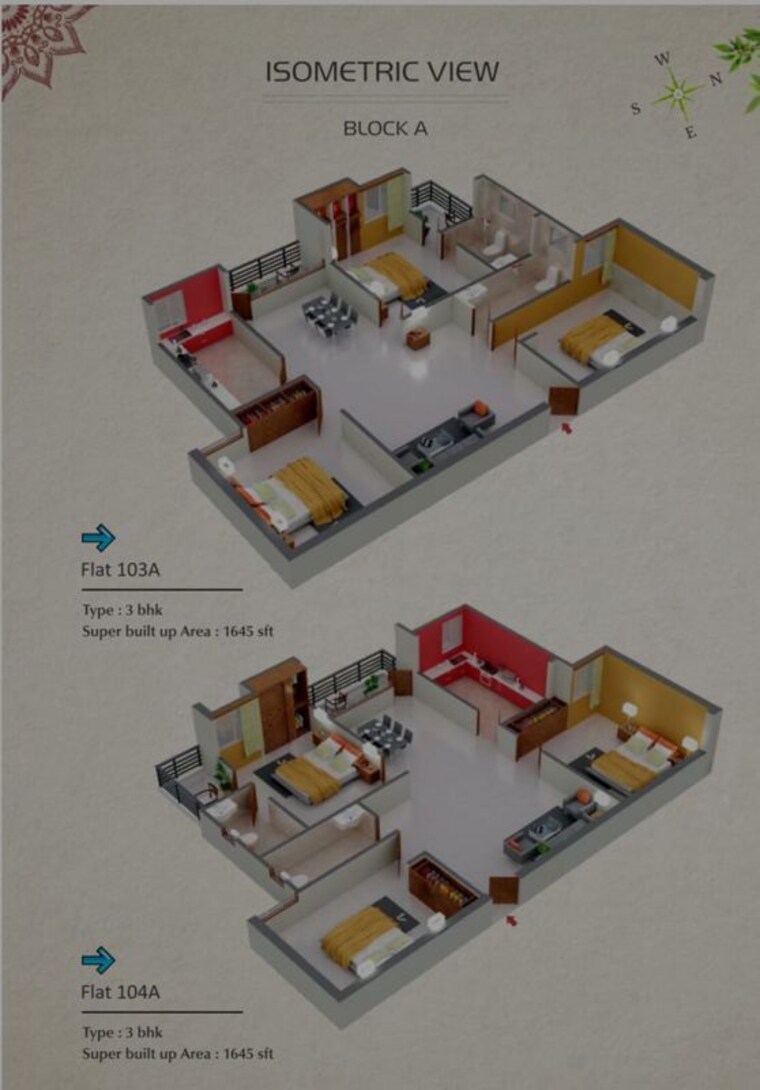 Floor Plan, morabadi 3 Bedroom 1665 Sq.Ft. Apartment In Morabadi Ranchi 9777697
