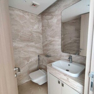 Bathroom in 5 BHK Apartment at Rustomjee Crown, Gokhale Road – for Rent