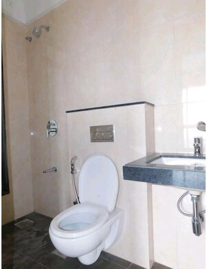 Bathroom in 2 BHK Apartment at Sheth Zuri, Laxmi Nagar – for Rent