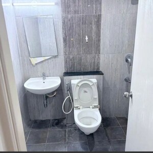 Bathroom in 2.5 BHK Apartment at Mantri Lithos, Thanisandra – for Rent